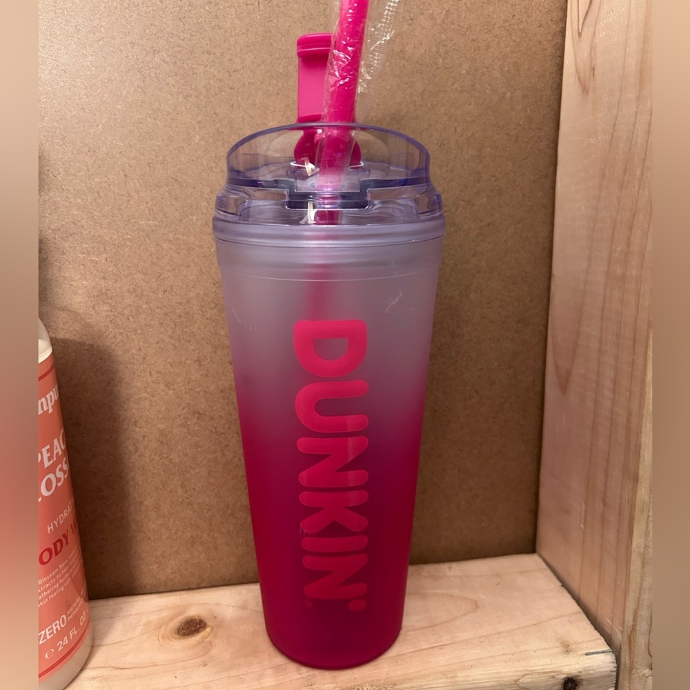 Pink Ombré Dunkin Tumbler